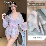 0833 Pink + White Stockings