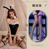 Black + Black Fishnet Stockings
