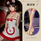 White + white stockings