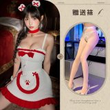 White + white open-crotch socks