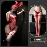 Red +8002 Red Fishnet Stockings