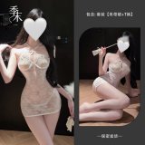 White +8002 white fishnet stockings