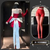Red +8003 Red Open Crotch Socks