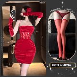 Red +8004 red stockings