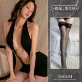 Black + black stockings
