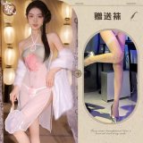 Main image set + white fishnet stockings