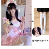 868 pink + collar + white socks