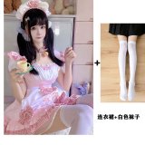 868 pink + white socks