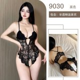 9030 - Black bodysuit (without breast pads)