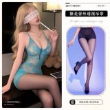 9408 Emerald Green + Open Crotch Socks