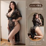 6977465909213◆Fragrance and Elegance◆Extra Large Black 【High-Slit Long Skirt + T-Shirt】