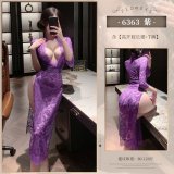 6977890234256◆Fragrance and Elegance◆One Size Fits All·Purple【High-Slit Long Skirt + T-Shirt】