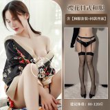 Black with black trim and black stockings