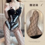 Black + Black Fishnet Stockings