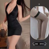 Black + Black Fishnet Stockings