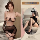 Black + Black Fishnet Stockings
