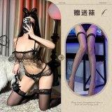 Black + Black Fishnet Stockings