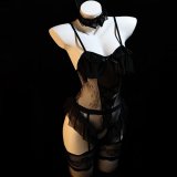 Black + black stockings