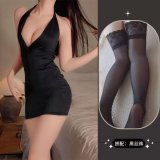Black + black stockings