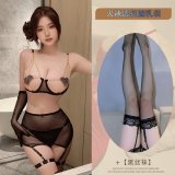Black + black stockings