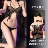Black [top + underwear]