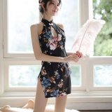 019 Black Cheongsam