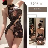 Black cheongsam