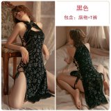 SKU_01_674 Black (Cheongsam T-shirt and Pants)