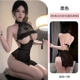Black (including: cheongsam + T-shirt)