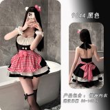 Black [dress + apron + headband]