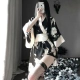 Black Japanese kimono (socks not included)