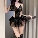 Black Mesh Lolita Dress