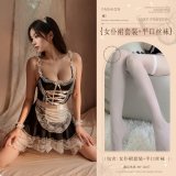 Black (maid outfit + white boxer stockings)