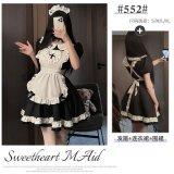 Black maid (dress + apron + headdress)