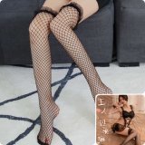 Black + Model's Fishnet Stockings