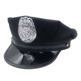 Black military officer's cap [One size fits all]