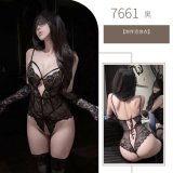 A single black bodysuit (excluding other items).