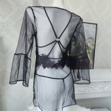 Black outer robe [excluding bodysuit]
