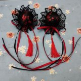 Black and red headdress