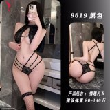 Black + matching fishnet stockings