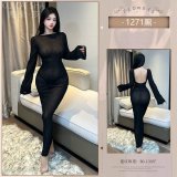 Black sexy long dress