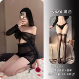 Black + matching stockings