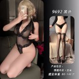 Black + matching stockings