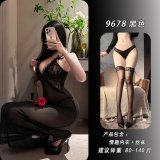 Black + matching stockings