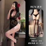 Black + matching stockings