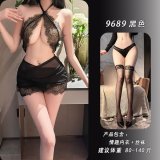 Black + matching stockings