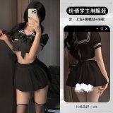 Black (top + skirt + bow)