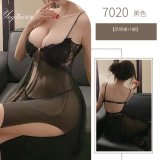 Black nightgown (stockings not included)