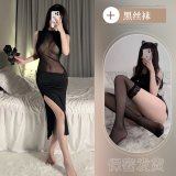 Suit + Black Stockings
