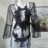 Black outfit [bodysuit + outer robe]